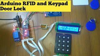 Arduino RFID and Password Based Door Lock System : The X Lab