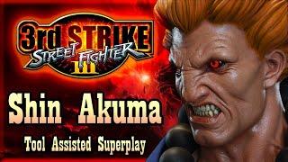 【TAS】STREET FIGHTER III: 3RD STRIKE - SHIN AKUMA (UNFINISHED CHARACTER)