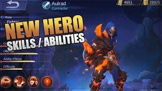 NEW HERO AULRAD SKILLS AND ABILITIES! MOBILE LEGENDS