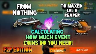 Maxing Reaper F2P! | Calculating Total Amount of Event Coins | Guns of Boom