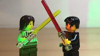 Lego Star Wars lightsaber duel (stop motion)