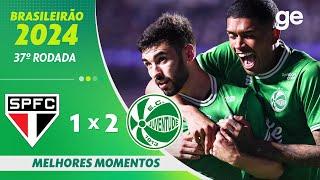 SÃO PAULO 1 X 2 JUVENTUDE | MELHORES MOMENTOS | 37ª RODADA BRASILEIRÃO 2024 | ge.globo