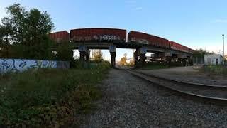 CN Rail 360 VR Short train Time Lapse  Aug 2 2023