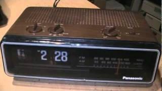 1970s Panasonic flip clock radio with hi-fi AM