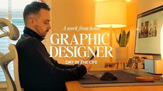 Day in the life of a Graphic Designer - Working from home (4K)