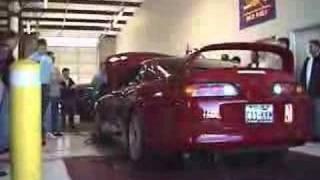 Toyota Supra on dyno