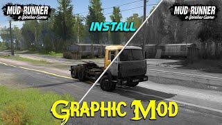 How To Install- Graphic Mod [ Spintire Mudrunner ]  Complete Instaling Tutorial | Review Gammer