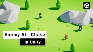 Enemy Chase Player Unity 3d | Unity Enemy AI Tutorial | Player Follow Tutorial | Unity tutorial