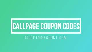 CallPage Coupon Codes &  How To Find & Use (Working)