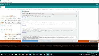 Arduino DHT11:  Adafruit_Sensor.h: No such file or directory