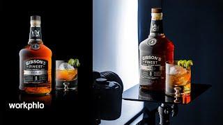 Full 1 Light Whisky Photography Tutorial & Photoshop Composite