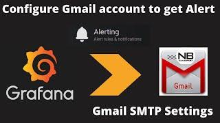 How to configure gmail account to get alert form grafana | How to Use Gmail SMTP Server