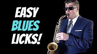 Easy Blues Licks on Sax | Play along workshop