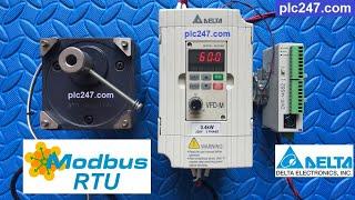 DVP 14SS2 "Modbus RTU" DELTA VFD-M