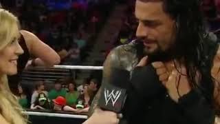 This attitude of Roman Reigns    is he flirting with the girl ?