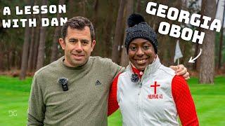 Ladies European Tour Player Georgia Oboh Sharpens her Short Game! | A lesson with Dan | Episode 6