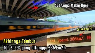 YesTop Speed NEW RECORD 386 Km/h Makin Bergemuruh Kereta Peluru INDONESIA