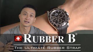 新款迪通拿Rubber B顏色分享 | 摺疊扣 | 針扣選擇 | 大西門鐘錶 Watch Lab By DXM  126500 126503 126505 126508 126509 錶帶