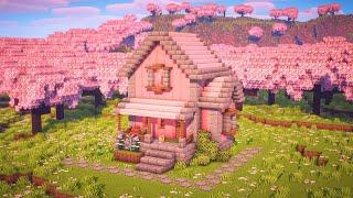 Minecraft | How to build a Cherry Blossom Survival House