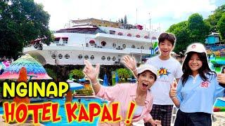 24 JAM NGINAP DI HOTEL KAPAL DI BATU ! ADA WATERPARK KOLAM RENANG ! CnX Tour De Jawa | Vlog Liburan