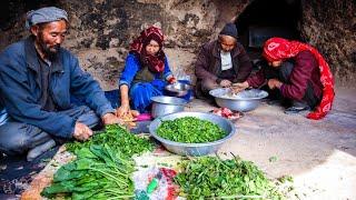 Living in a cave | Old lovers & Cooking one of the most traditional dishes of Afghan people