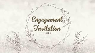 Best Engagement Invitation Video | Free Engagement Invitation video127 | Free & Blank
