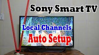 How to Auto Search and Scan Local Channels In SONY BRAVIA Smart TV with TV Antenna