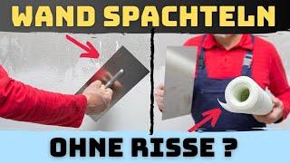 Wand mit Netz spachteln - So kommen später keine Risse! (mit Gewebe armieren)