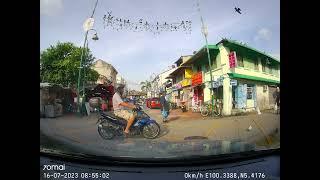 Driving through Little India, Penang - DASHCAM