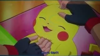 Pokémon: Ash tickles Pikachu (Japanese version)