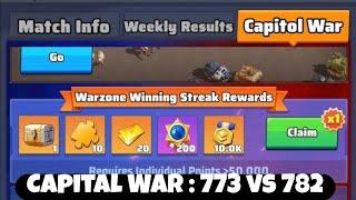 Last War Survival : Capitol War 773 vs 782  Live