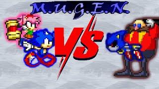 MUGEN Sonic and Amy vs Metal Sonic and Dr Eggman