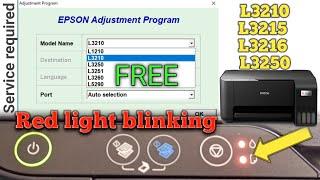 Epson L3210, L3215, L3216, L3250, Red Light Blinking Solution | How To Reset Epson L3210 Printer