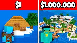 Isla de RICO vs Isla de POBRE en Minecraft!