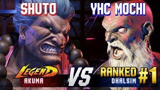 SF6 ▰ SHUTO (Akuma) vs YHC-MOCHI (#1 Ranked Dhalsim) ▰ High Level Gameplay