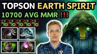  TOPSON EARTH SPIRIT Midlane Highlights 7.35d  Insane Gameplay Rolling Boulder - Dota 2