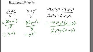 Simplifying by Factoring