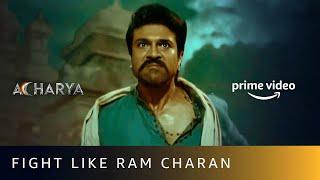 Ram Charan Mass Fight Scene | Acharya | Amazon Prime Video