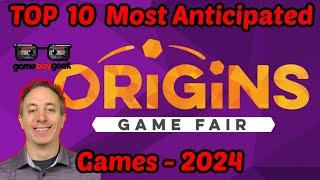 Top 10 Most Anticipated Games at Origins Game Fair 2024