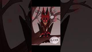 Alastor is scared of a dog and Charlie tries to help #hazbinhotel #shorts