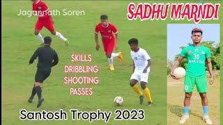 Sadhu Marndi Skills & Dribbling in Santosh Trophy 2023#sadhumarndi @JagannathSoren