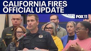 California fire officials latest updates on 4 major fires