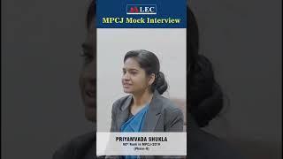 Mock Interview with Ms. Priyamvada Shukla, 60th Rank in the MPCJ 2019 (Phase-II) examination