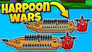 Build a Boat HARPOON BATTLE (60+ Harpoons!)