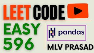 MLV Prasad - LeetCode Pandas [ Easy ] | 596 | " Classes More Than 5 Students" |