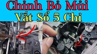 Chỉnh máy vắt sổ bị bỏ mủi máy vắt sổ 5 chỉ bị bo mủi@LuanTran66Tv