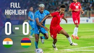 Intercontinental Cup 2024 | India 0-0 Mauritius | Highlights