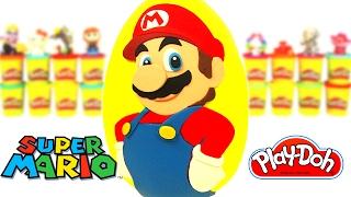 Huevo Sorpresa Gigante de Super Mario en Español de Plastilina Play Doh