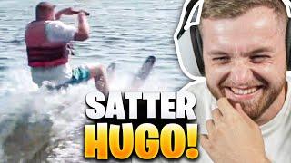 Mein NEUER WASSERSKI FAIL! - Satter Hugo REAKTION | Trymacs Stream Highlights