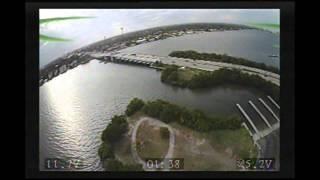 Quadcopter F450 crashes in to the inter-coastal after prop snaps off  at 200 feet in the air